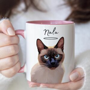 Custom Pet Mug Using Pet Photo + Name | Custom Dog Mug | Dog Coffee Cup | Personalized Pet Mugs | Dog Mom Mug | Personalized Cat Dad Mug | New Dog Mug