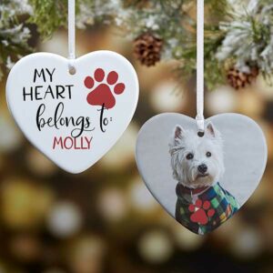 personalize pet ornament